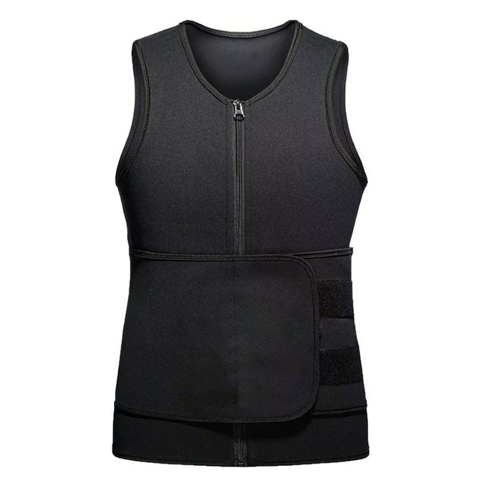 Мужчынскі спартыўны касцюм сауна без рукавоў Body Shaper